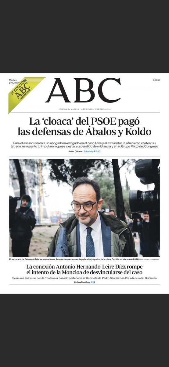ALMA_EZCURRA's tweet photo. Vamos a unir puntos: el PSOE pagaba a Ismael Oliver, investigado también en la trama de Leire Díez por pagarla. Y Oliver fue…¡el primer abogado de Koldo! 

Intentaron controlar todo desde Ferraz para que nadie tirara de la manta. Y todavía pretenden que creamos que no tienen nada que ver. Todo pasa por Sánchez