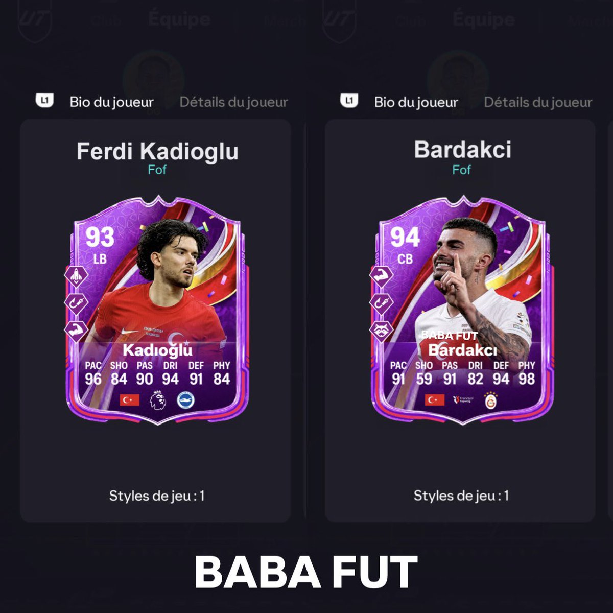 babaFut_'s tweet photo. 🚨🇹🇷 FERDİ KADIOĞLU &amp; BARDAKCI seront disponibles en FOF: National Pride pendant la Coupe du Monde sur FC26 ✅🔥 https://t.co/ZVSeWFFqF0