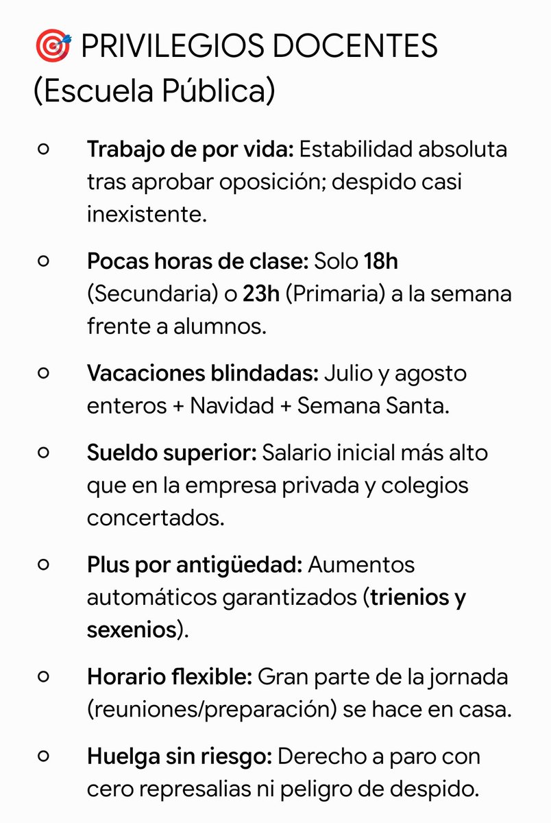 grumpycatalans's tweet photo. @educaciocat Aquestes manifestacions han servit per adonar-nos que els professors són extremadament privilegiats,
estan a la cúspide social pel que fa a euros/hora treballada https://t.co/ZM9evqR5Xk