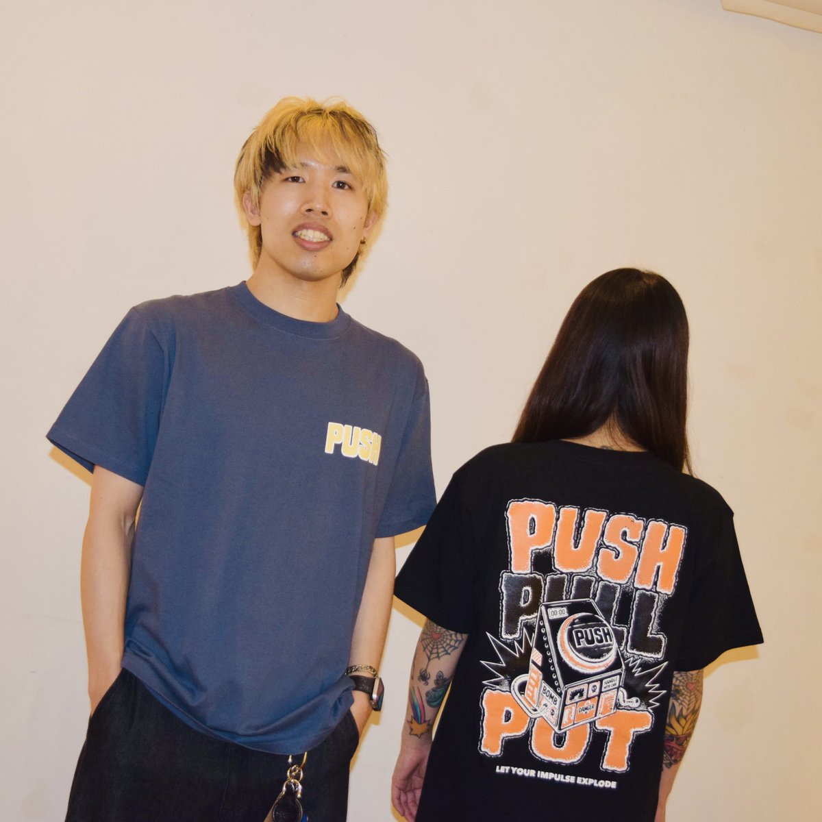 pushpullpot's tweet photo. 【新グッズ①】

●コラージュTee  ¥4,200
size：M / L / XL

●ボタン Tee  ¥3,800
color：ホワイト/ブラック/ヘイジーネイビー
size：M / L / XL

#プッシュプルポット https://t.co/NOkLnjR56y