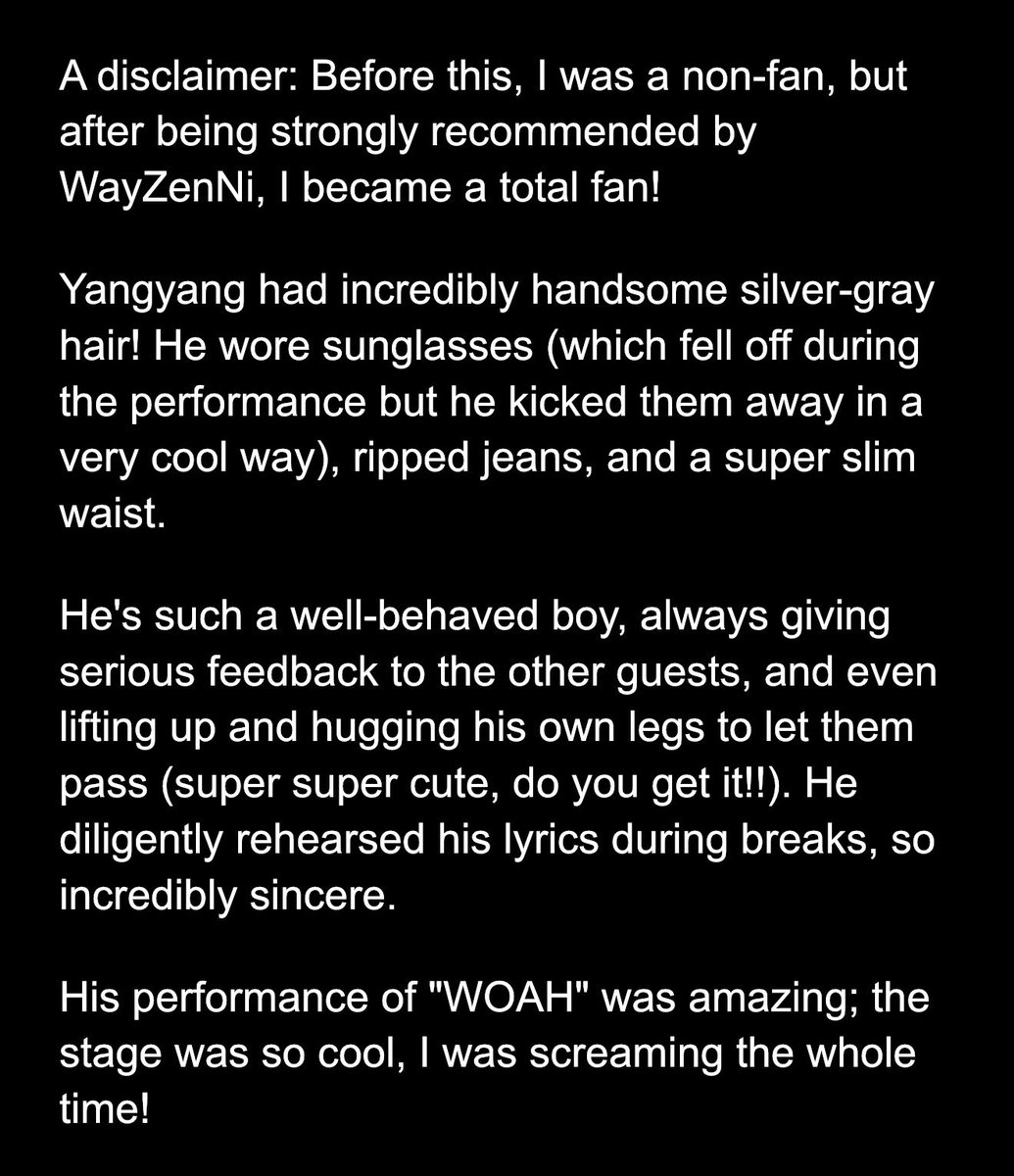 swans_writes's tweet photo. another repo from yangyang’s recording of 我要上巅峰 (the rap of china) on 1/6 ‼️

our little sheep turning non-fans into fans with this one stage 🥹 his impact 💥 https://t.co/uoaJ5e06GX