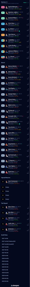KTropiano's tweet photo. @TopDynastyTakes Feel like it’s close, very poor at RB https://t.co/SyaEMxg6di