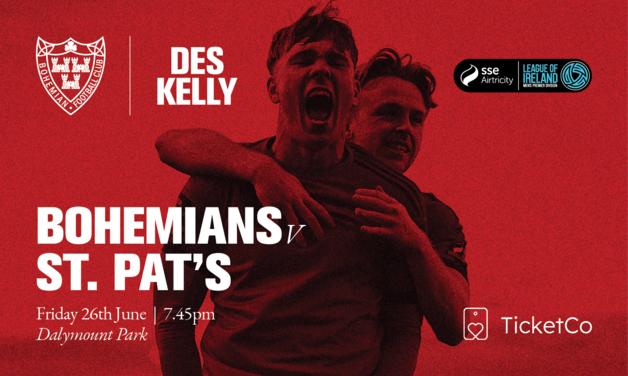 bfcdublin's tweet photo. 🎟️🔜 Tickets for Bohemians' upcoming SSE Airtricity Men's Premier Division games at Dalymount Park against St Patrick's Athletic and Galway United will go on sale today at 12 noon from https://t.co/zF8TbJ0f3X https://t.co/n87dupX0C5