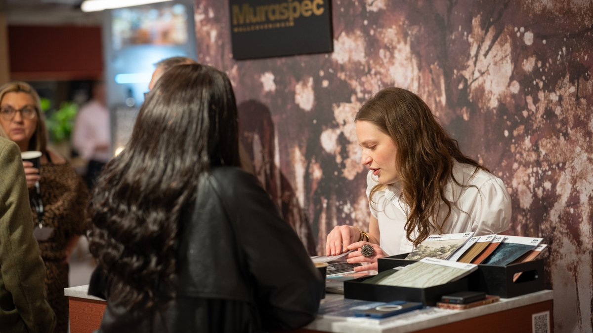 Muraspec's tweet photo. What a week at #ClerkenwellDesignWeek ✨ Thanks to everyone who visited the Muraspec stand at #MaterialSourceStudio. Here's to the conversations, connections and inspiration that made #CDW2026 so memorable.

📸Photo credit: Robin Boot
#Muraspec #InteriorDesign https://t.co/x76c2CkHv5