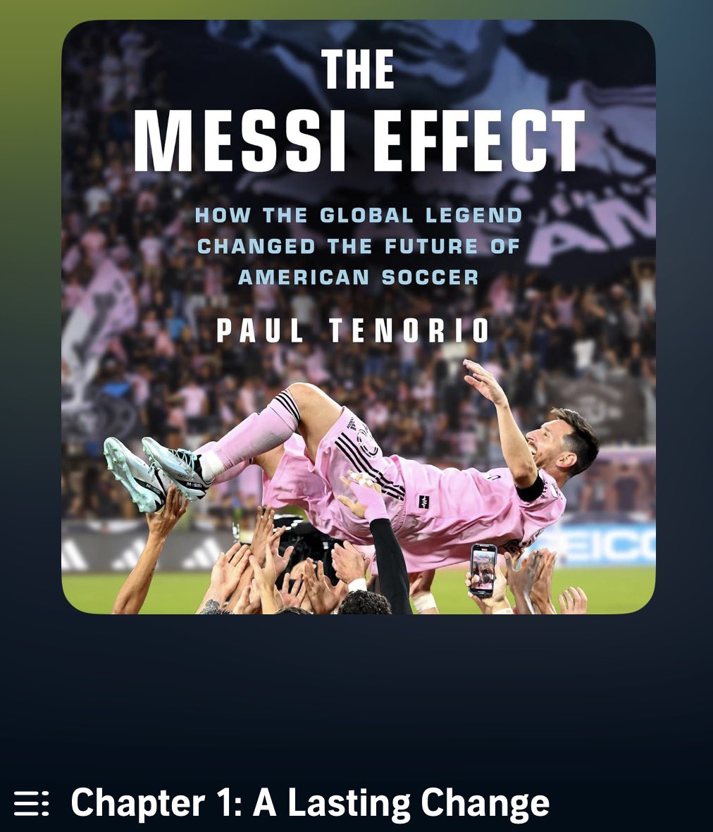 SethMan31's tweet photo. Started The Messi Effect during my morning run. 

Well done, @PaulTenorio. 

Anyone else listen to audiobooks when they run? https://t.co/svQ9dmtQ6b