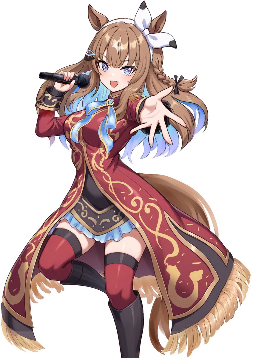 MaguKeiba's tweet photo. BURNING AS ONE  アーモンドアイ
#ウマ娘 https://t.co/j6m0O7gyl2
