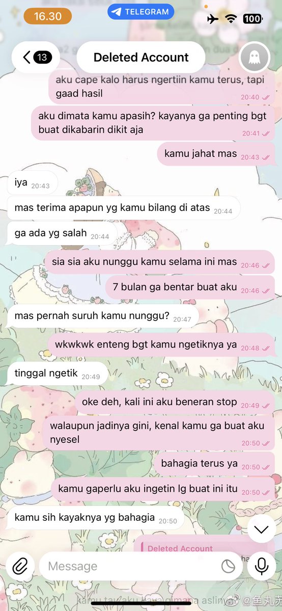 fairyrdust's tweet photo. pernah juga diposisi gini, 7 bulan nunggu dia  cuma buat dapet balesan “mas pernah suruh kamu nunggu?” YAALLAH.. https://t.co/89cmFhoYTd