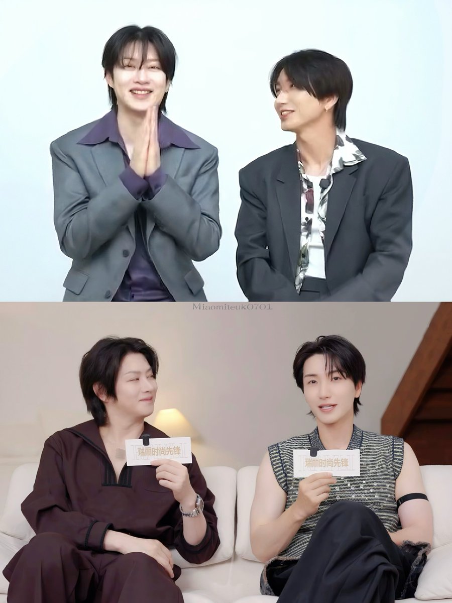 Miaomiteuk's tweet photo. “你们对视一下啊”
#83line #83z
#superjunior  
#leeteuk #heechul https://t.co/63KxAhz1hF