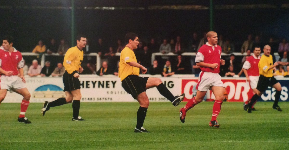 cardinal_tales's tweet photo. Woking 2 Burton Albion 2 on October 5th 2002: Nigel Clough playing for the Brewers and some familiar faces in the KRE crowd https://t.co/V116YP5cta