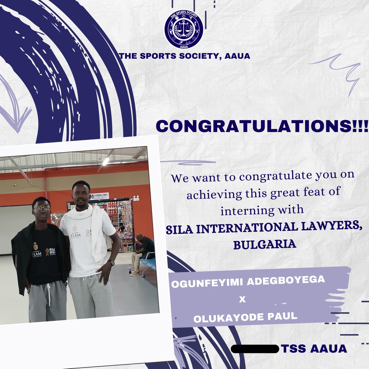 SaintDav3's tweet photo. The AAUA winning team from FLAM 2025 is enroute to Bulgaria for a 2-week internship courtesy of Georgi Gradev and SILA International Lawyers. We wish them a successful and impactful experience abroad.

This is a testament that GREAT things can be done from SMALL places.

🔥🔥✅ https://t.co/cCqzS5m7XT