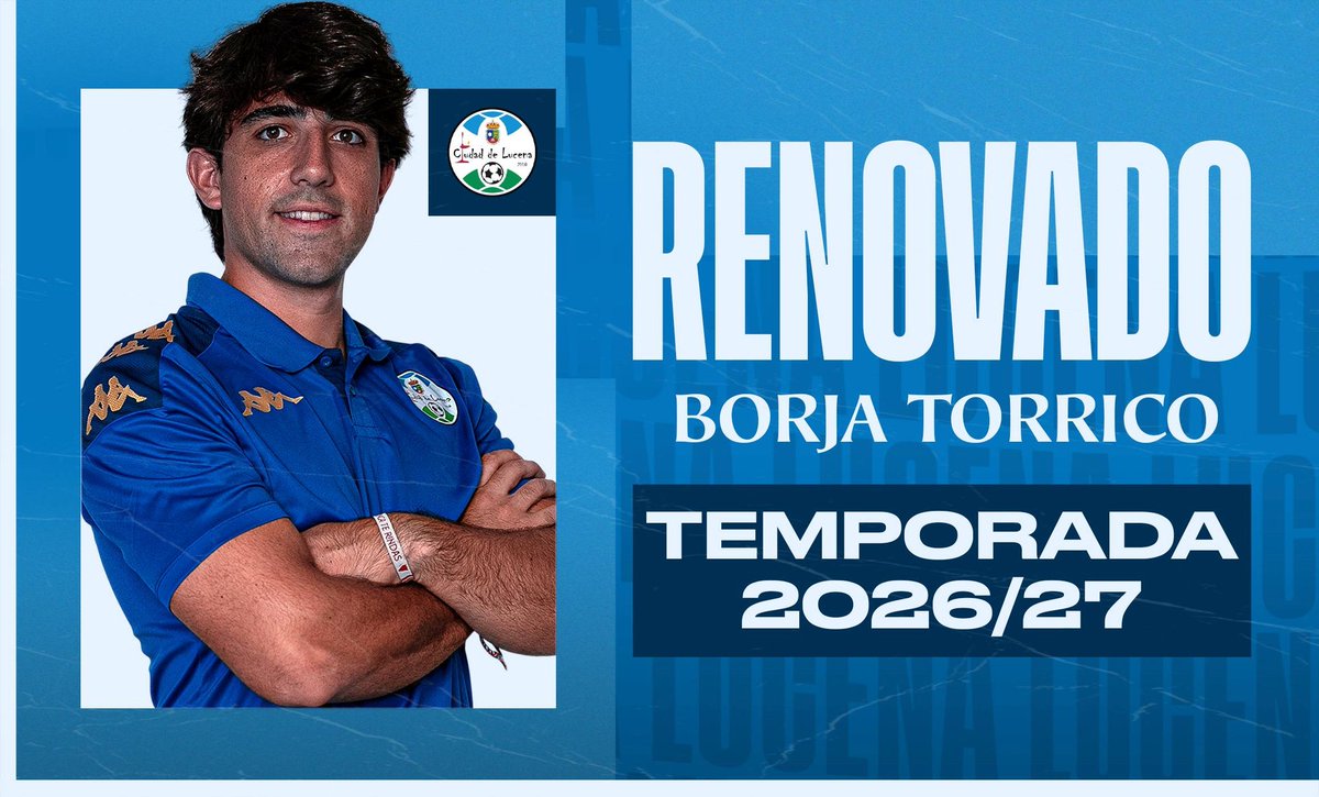 ciudaddelucena's tweet photo. ✅ 𝙍𝙀𝙉𝙊𝙑𝘼𝘾𝙄𝙊́𝙉 | @borjatorricocab seguirá ejerciendo como segundo entrenador en la 2026/27

ℹ️ https://t.co/WkMKJBq5Bx https://t.co/9CCpIb21yU