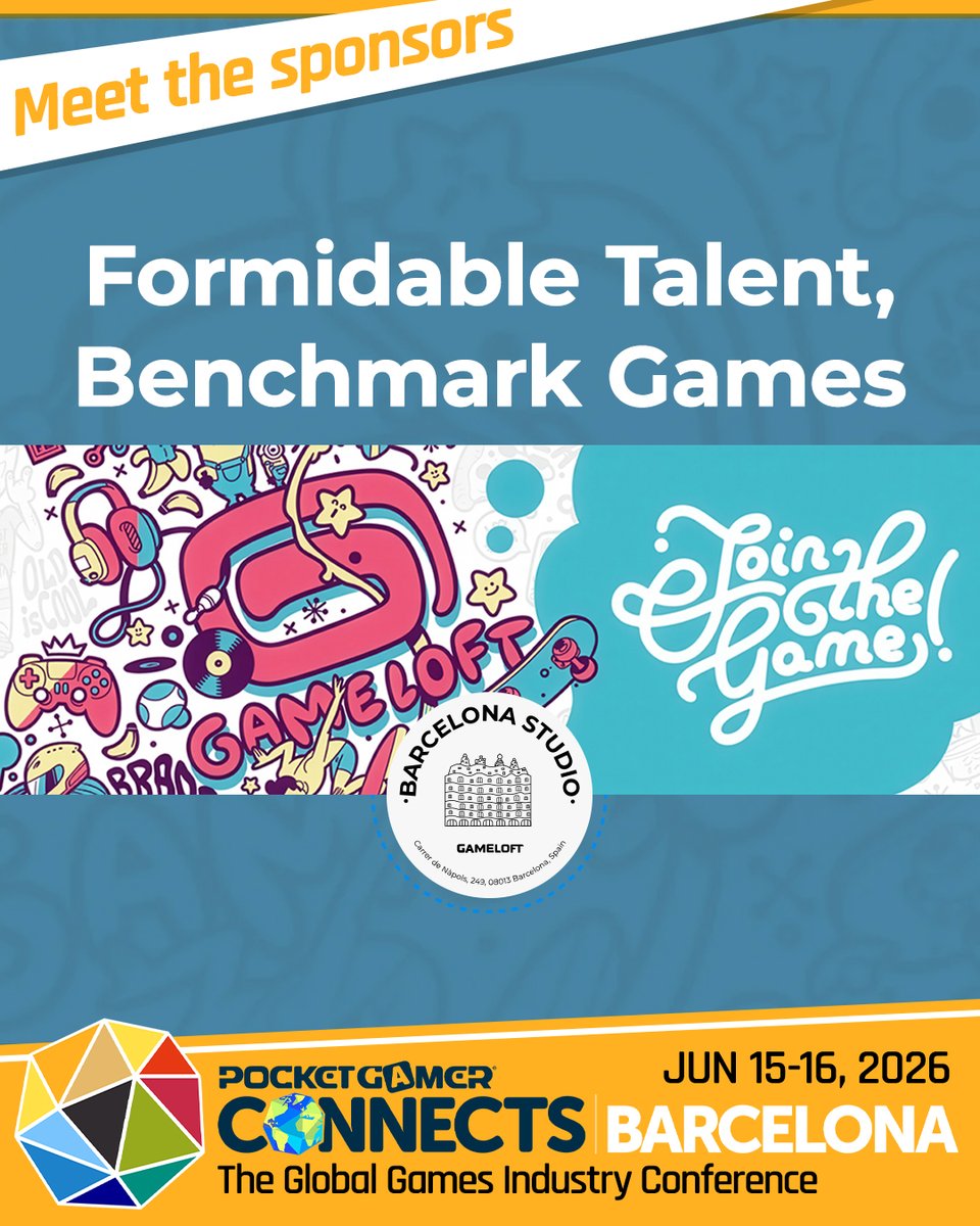 PGConnects's tweet photo. @Gameloft_Spain has been building games in the same city since 2000.

26 years. Asphalt. Minion Rush. Hundreds of millions of players.

And in 2026, they're hiring for a premium PC and console title!

They're the sponsor of The Careers Zone - so their team will be around. https://t.co/OroG5I33bM