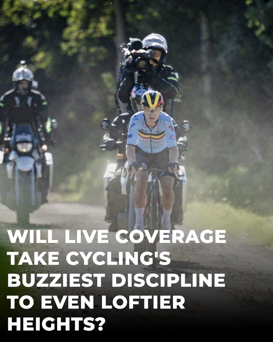 off_roadcc's tweet photo. The Warner Bros Discovery is bringing live gravel coverage to a TV screen near you. Will that take cycling's most exciting discipline to a whole new level? Steve chats with Golazo's Erwin Vervecken to learn more.

 https://t.co/qelyfOFeXd https://t.co/yp5ziMODGY