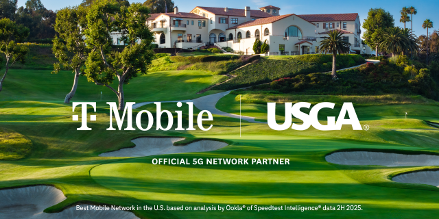 catcdr's tweet photo. When live sports span hundreds of acres, connectivity becomes part of the operation. Now, @TMobile is the Official 5G Network Partner of the @USGA, delivering the first-ever 5G-powered mobile Rules Review. Learn more on what’s coming to the course: https://t.co/fKTFv3qVXX https://t.co/Nqm3bIDbnD
