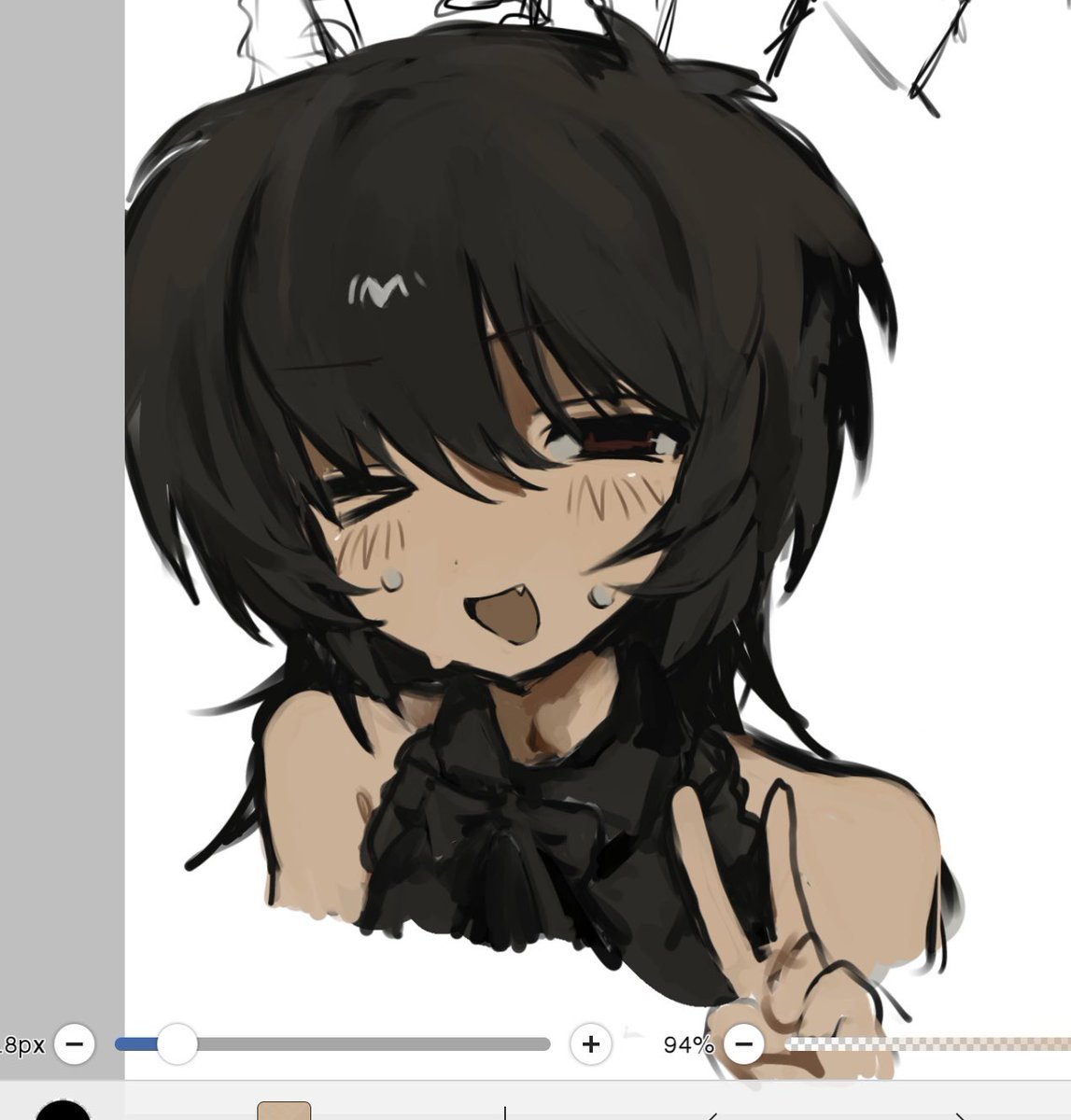 Miruki_nuko's tweet photo. 最近投稿しなさすぎてやばいので落書きを！元気です https://t.co/oRABaFcROK