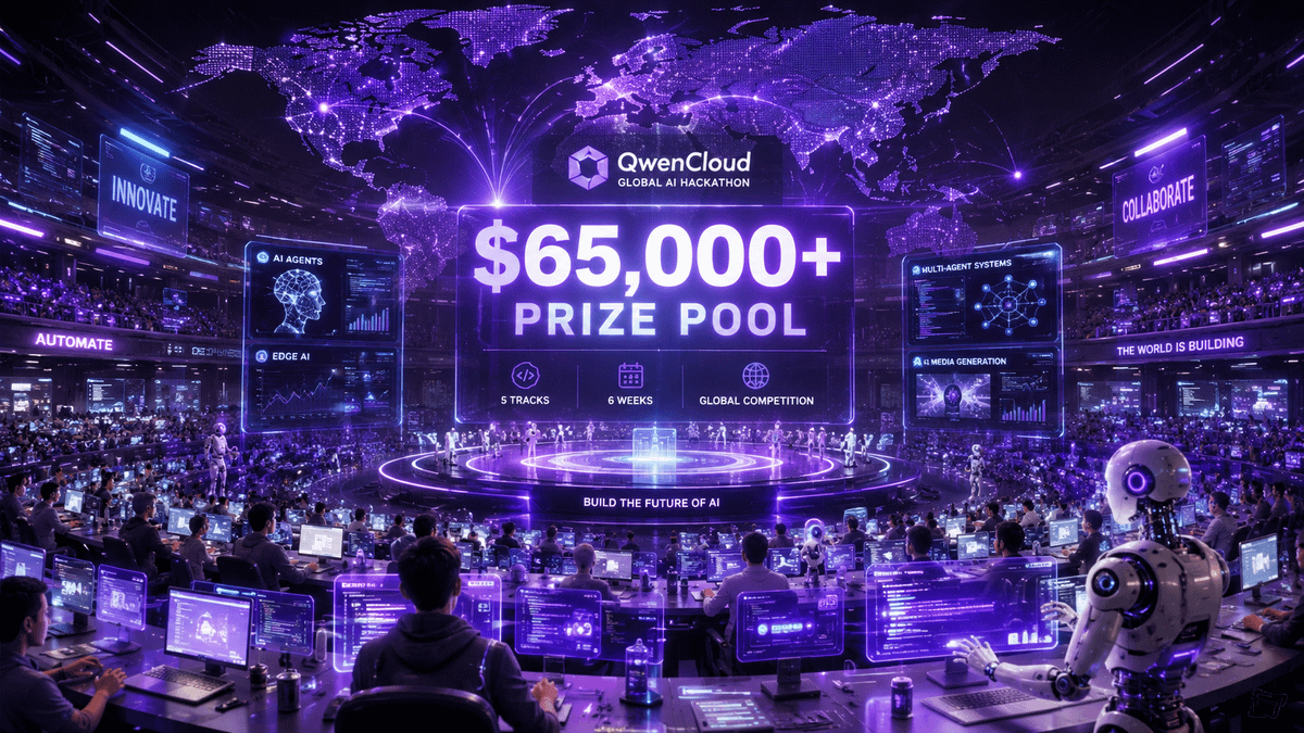 Nas_tech_AI's tweet photo. Most hackathons give you ideas.

This one gives you a chance to build the future.

💰 $65,000+ in prizes
🤖 5 AI tracks
🌎 Global competition

Here's why developers should pay attention to the QwenCloud Global AI Hackathon 🧵👇

🔗 https://t.co/wzRSTzfgpW https://t.co/9IcBlmqm8j