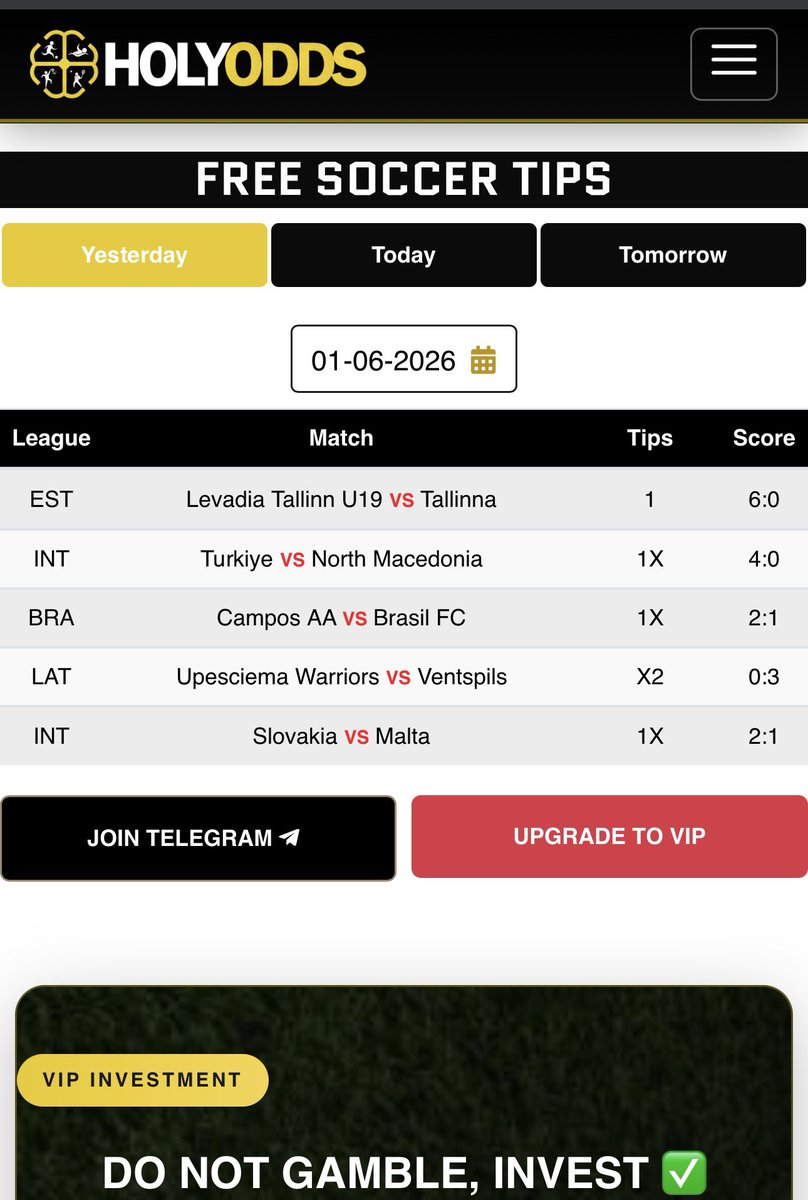 HolyOdds's tweet photo. MASSIVE WIN AGAIN💣🤯✅
MATCH DAY = PAY DAY✅✅✅
We ate 5/5 Again🔥

Best Prediction Website👉  https://t.co/maKtG7wVhY
✅Front Page  
✅Banker  
✅OV0.5  
✅Double Chance  

Telegram : https://t.co/5DjrsQ8KaR  

#SoccerTips #BettingTips #Holyodds #WinningStreak #Banker https://t.co/KEL31MXIjI