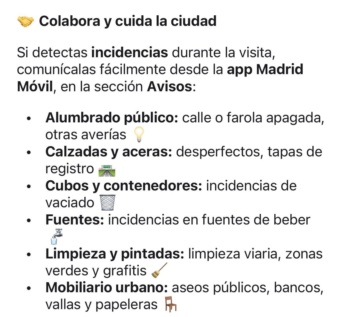 iuriamolero's tweet photo. El Ayuntamiento de Madrid pide a la ciudadanía que avise de calles sucias o cubos de basura sin recoger DURANTE LA VISITA del papa.

Para el papa, todo bonito. Que la mierda rebose en los barrios el resto del año le da exactamente igual a Almeida. https://t.co/n9RMFrtAjI
