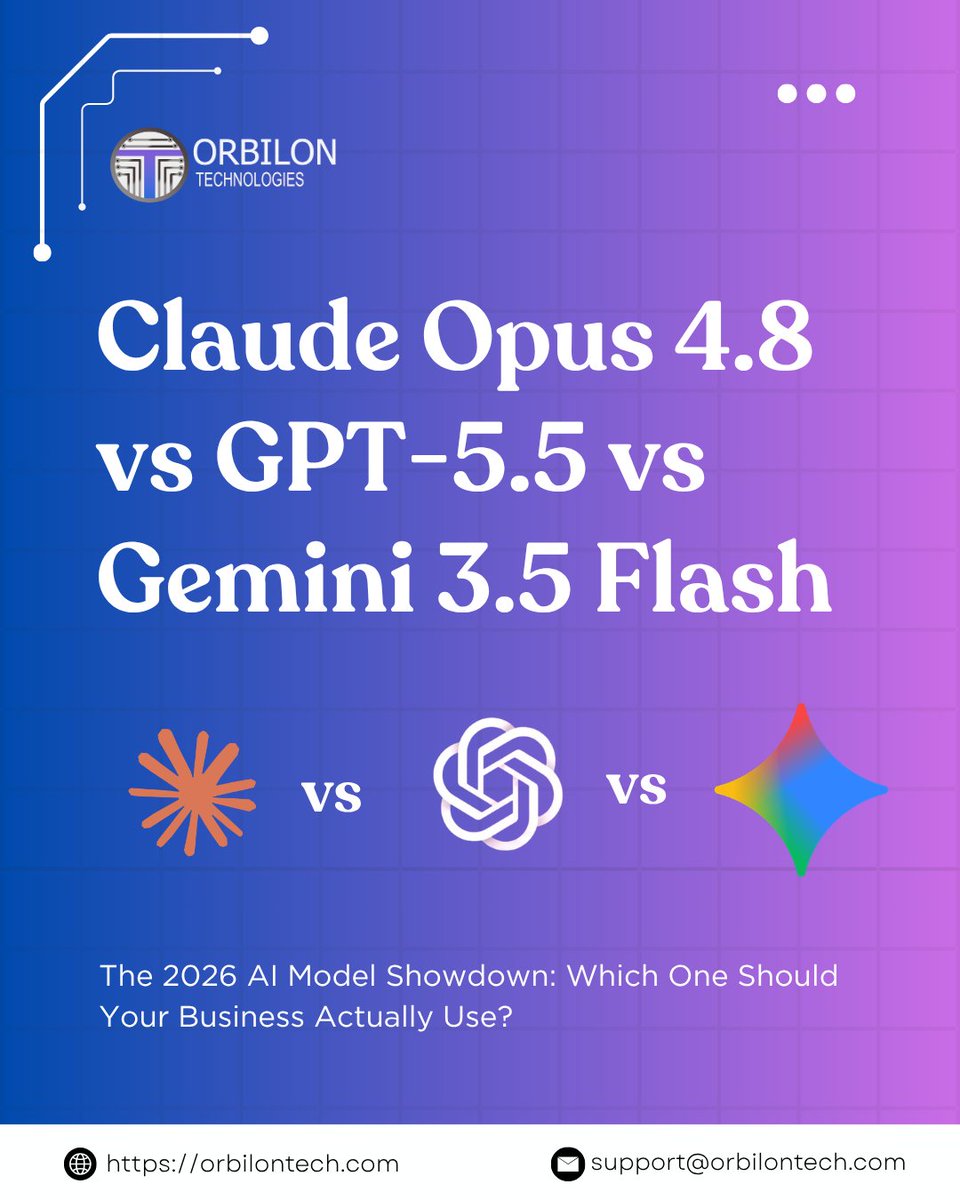 orbilontech1's tweet photo. The AI race is accelerating faster than ever.
#ArtificialIntelligence #AI #GenerativeAI #GPT55 #ClaudeAI #GeminiAI #Technology #Innovation #DigitalTransformation #MachineLearning #FutureOfWork #SoftwareDevelopment #TechIndustry #BusinessInnovation #OrbilonTechnologies https://t.co/F1YP0b4SQ8