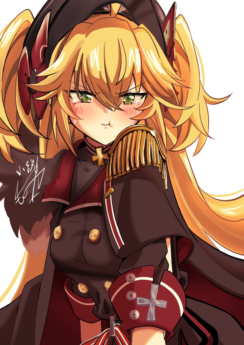 Light_novel_800's tweet photo. #アズレンファンアート #AzurLane
指揮官の帰りが遅くて泣いちゃったアドミラル・ヒッパー改。 https://t.co/qRFp4nT8M0
