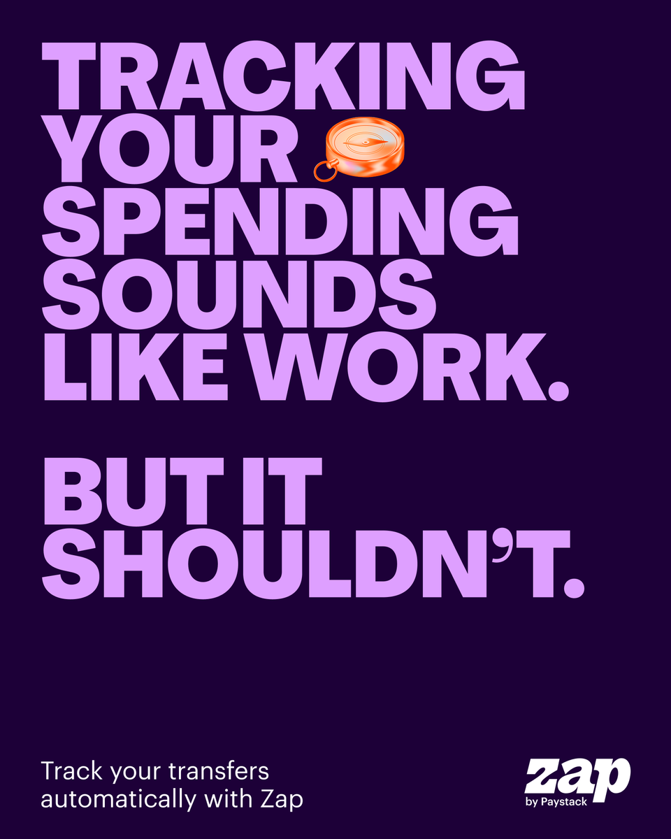 ZapbyPaystack's tweet photo. Tracking your money can feel like a chore; so we removed the work! Zap tracks every transfer automatically ⚡️ https://t.co/shiCtc3sPs
