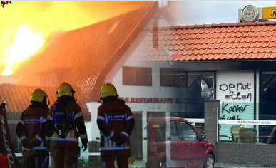 Brand en racistische leuzen in Wijdenes