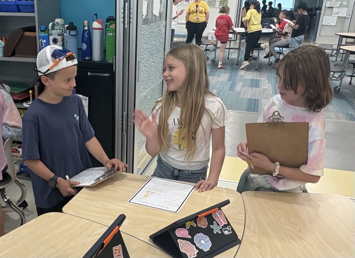 BathElementary's tweet photo. Our 3rd graders shared their amazing writing at their PBL Theme Park Publishing Party. The kids had so many creative ideas. https://t.co/1343U80ICd