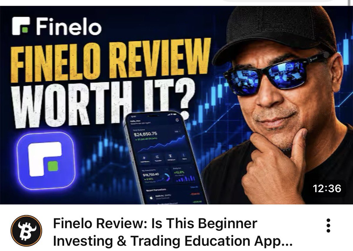 CryptoBulltv's tweet photo. Check out my latest review on the latest 
Beginner Investing &amp; Trading Education App Finelo 👀
https://t.co/bIN2hGmMo0 
#trading #crypto https://t.co/6IqZ0nm3wJ