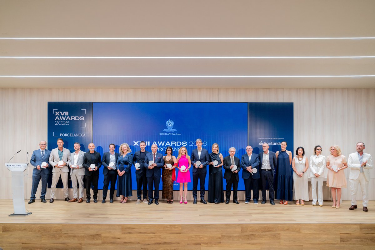 CDICV's tweet photo. RIKEN YAMAMOTO, PREMIO PRITZKER 2024, RECIBE EL GALARDÓN HONORÍFICO DE PORCELANOSA EN EL BERNABEU

@Porcelanosa_es 

🔗https://t.co/GIfbCX8yfd

#CDICV #LaCasaEAD #Porcelanosa #PremiosPorcelanosa2026 https://t.co/ZP5CGhtYUA