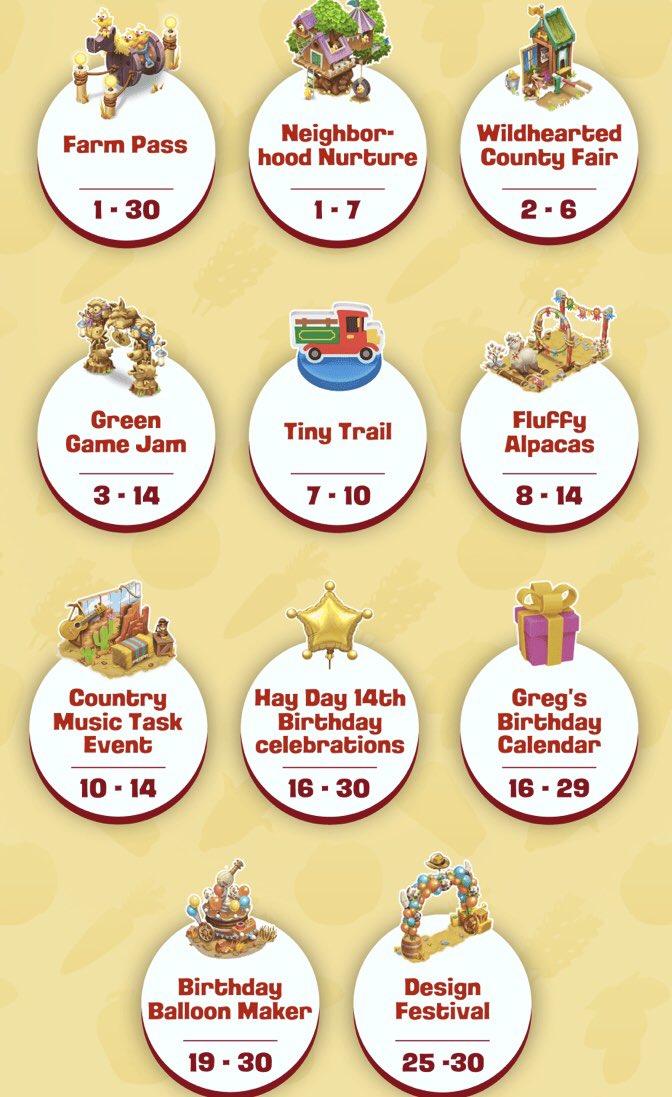 HedoDow's tweet photo. Event Hayday bulan juni🦙 https://t.co/Ae0L8PBsFQ
