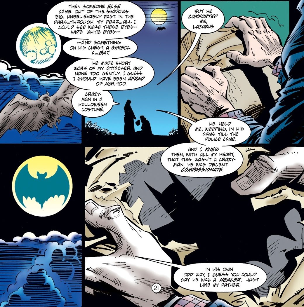 frugenvunschene's tweet photo. You’re right except the fact The Batman 2022 shows Bruce is an engineer, he struggles balancing Bruce and Batman, he shows great reverence for his dad, has unwavering optimism despite the odds, and learns that Batman can be a symbol of hope and change. 

Stop lying about comics. https://t.co/KVO7hT3Mqq
