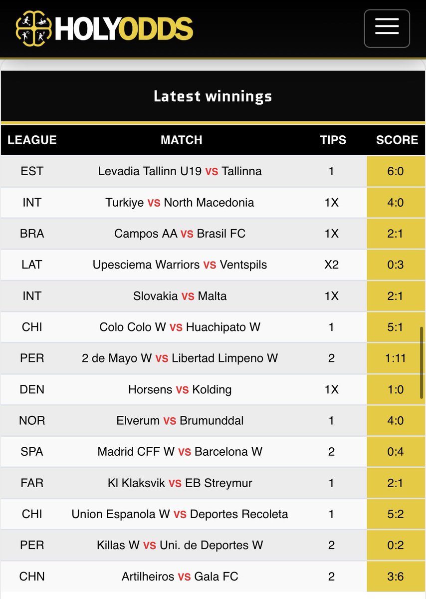 HolyOdds's tweet photo. BEST SOCCER SITE 2026 💵

✅ BACK TO BACK WINS  
✅ MASSIVE STREAKS  

https://t.co/maKtG7wVhY

✅ BANKER OF THE DAY  
✅ OV1.5, OV2.5, UND3.5  
✅ DC, BTTS/GG, DRAWS &amp; MORE  

TELEGRAM👉 https://t.co/5DjrsQ8KaR 🔥🔥

#SoccerTips #BettingTips #Holyodds #BankerBet #WinningStreak https://t.co/dnuwqeoVPz