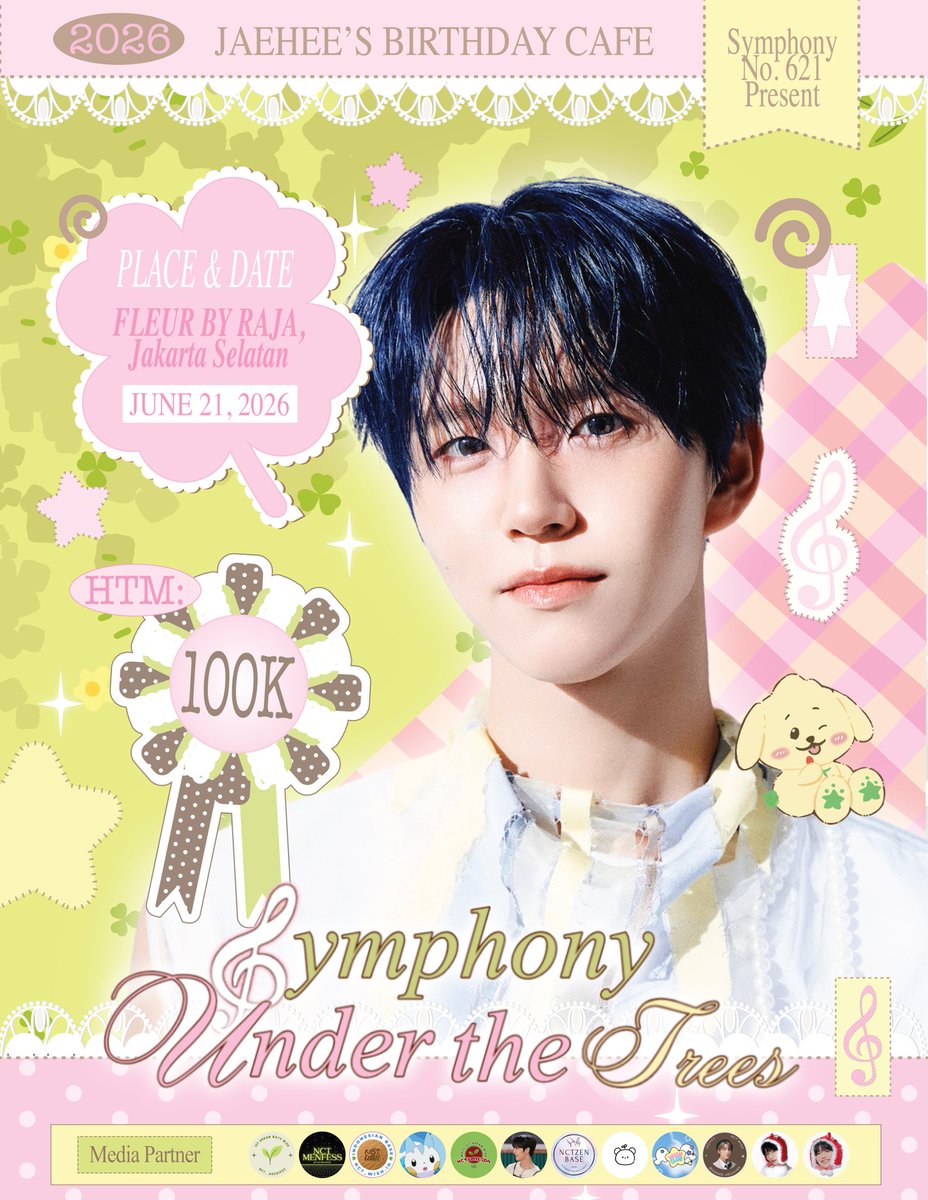 SymphonyNo621's tweet photo. 🎼𝐒𝐲𝐦𝐩𝐡𝐨𝐧𝐲 𝐔𝐧𝐝𝐞𝐫 𝐭𝐡𝐞 𝐓𝐫𝐞𝐞𝐬🌳

Can you hear the melody flowing softly through the trees? 

🗓️ June 21, 2026
🕚 11AM – 2PM
☕️ Fleur by Raja Cafe
🔗https://t.co/e2dl42M3Em

Join us in completing symphony through this special cafe event 🎶

#JAEHEE #재희 #ジェヒ https://t.co/6jzz4U0nXM