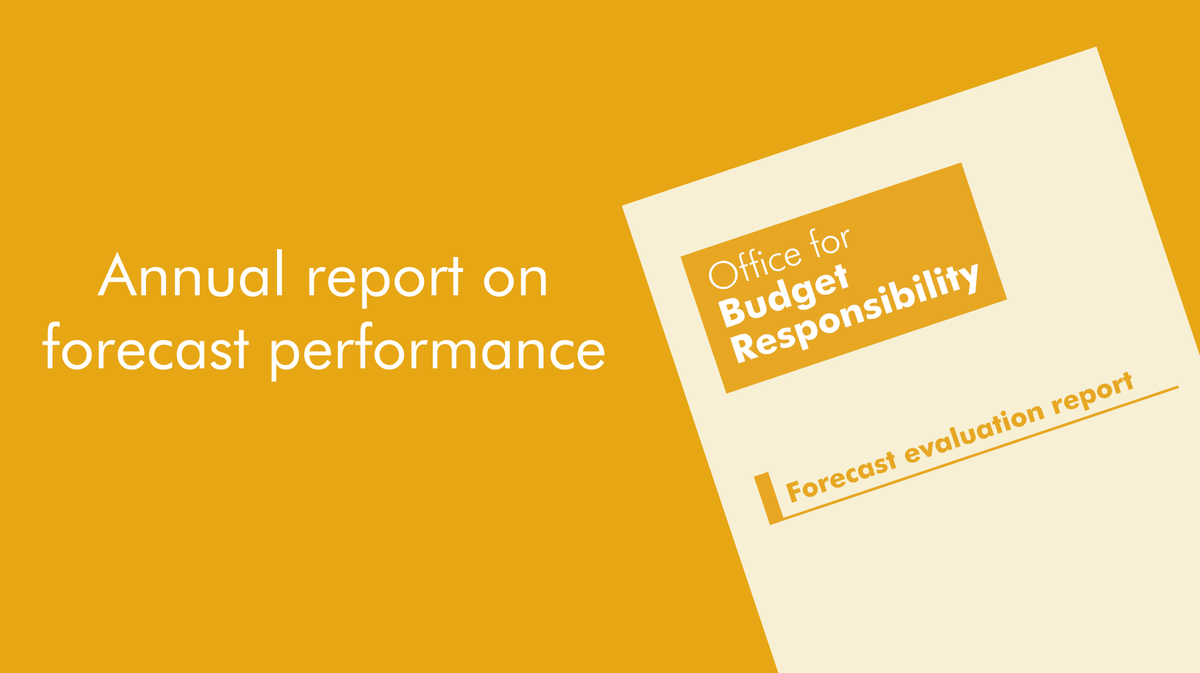 OBR_UK's tweet photo. Forecast evaluation report 2026 now published📒

This year, we assess how our forecasts have performed against outturn for 2024-25 and focus on the performance of our July 2020, March 2023, and March 2024 forecasts. It also includes a topical chapter on fiscal multiplier performance, and summarises lessons for forecasting the impact of energy price shocks.

https://t.co/ozXX3Xm2aJ