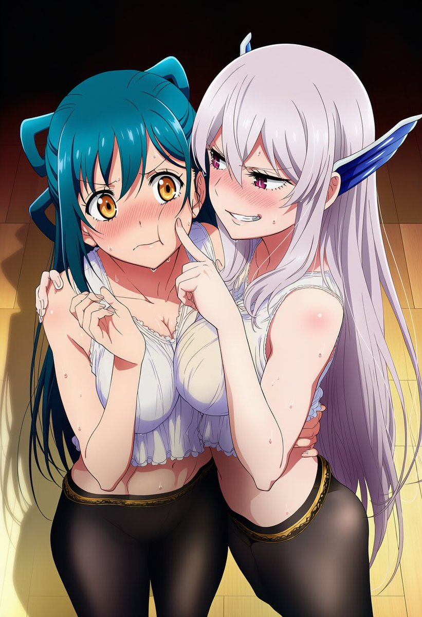 Emi_AItelier's tweet photo. Sharing more of the duo Uzen Kyouko and Azuma Himari - Chained Soldier (274 images) 🥰 https://t.co/Y0u3iUOju6