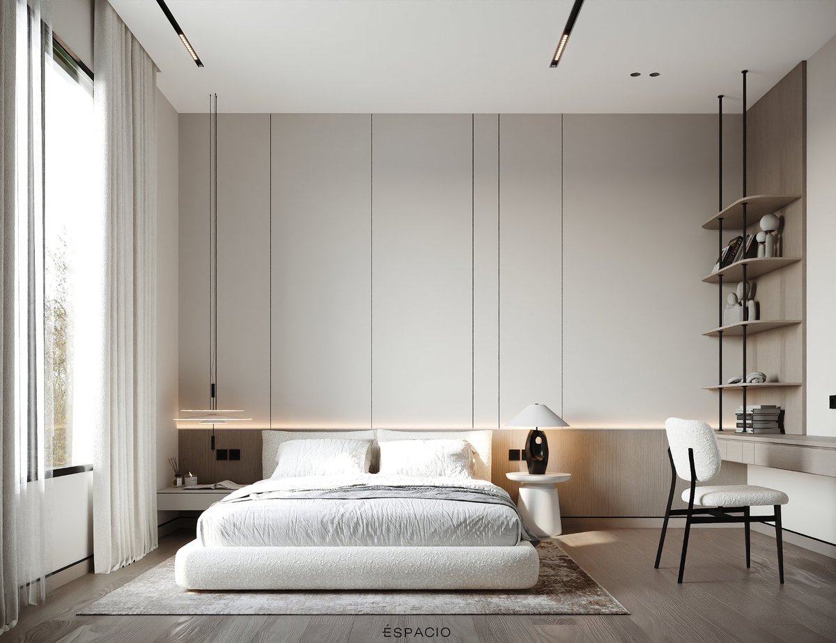 Espaciooae's tweet photo. ✨ Where Simplicity Becomes Luxury

📍 Interior Design &amp; Visualization by Our Team

📞 UAE: +971 55 856 2446
📞 Egypt: +20 100 972 9972

#تصميم_داخلي #غرف_نوم #ديكور_عصري #تصميم_داخلي_الإمارات #InteriorDesignUAE https://t.co/zD1H0nRIYH