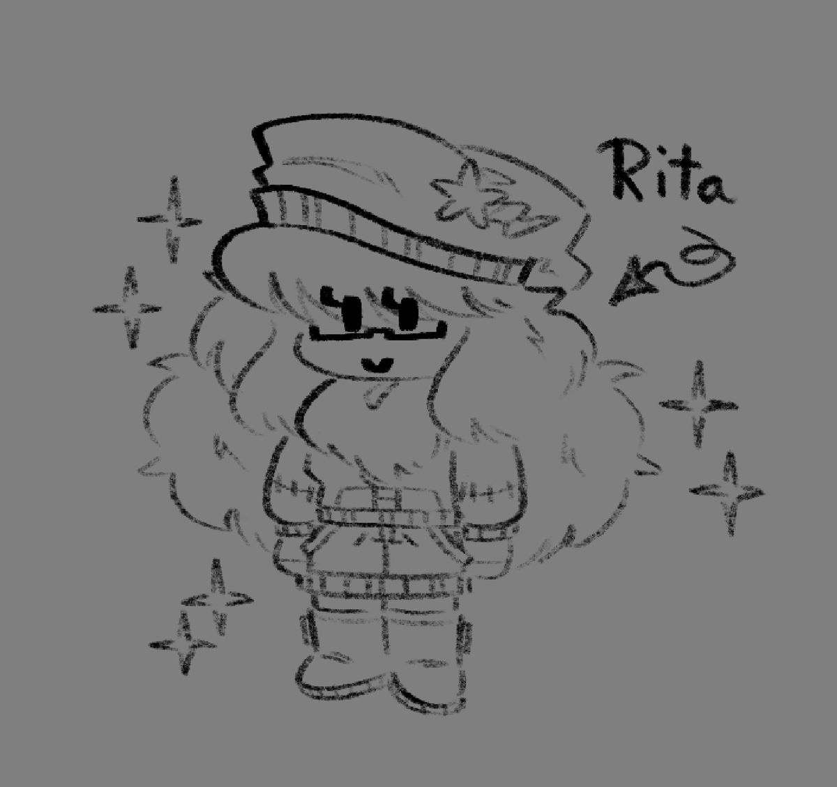 No_Blanks_art's tweet photo. silly rita doodle ✨ https://t.co/W1ztHerWAp