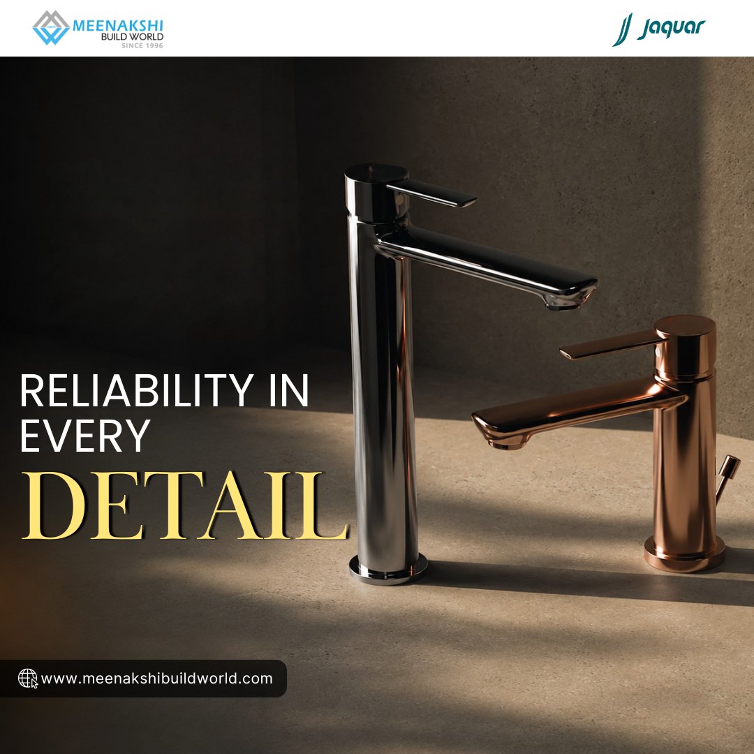 BuildMeenakshi's tweet photo. Upgrade your space with fixtures that combine timeless design and dependable performance.

Discover premium Jaquar fittings at Meenakshi Build World and bring sophistication to every corner of your home.

📞 +91-99000 27700
🌐 https://t.co/AJYpFeqadF

#MeenakshiBuildWorld #Jaquar https://t.co/IpBDPlt1qv