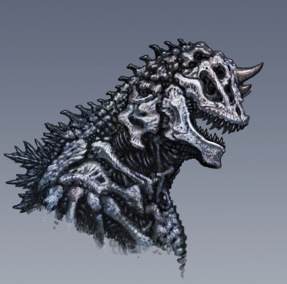 flickerblue1999's tweet photo. ウルトラマン公式YouTubeチャンネルで「怪獣墓場」が公開中ということで。
趣味で描いた亡霊怪獣シーボーズ。
シン・ゴジラの尻尾先端のように、無数の骨片が絡み合って融合したようなディテールを加えてみました。

#ウルトラマン
#Ultraman https://t.co/ctBh0z7nE0