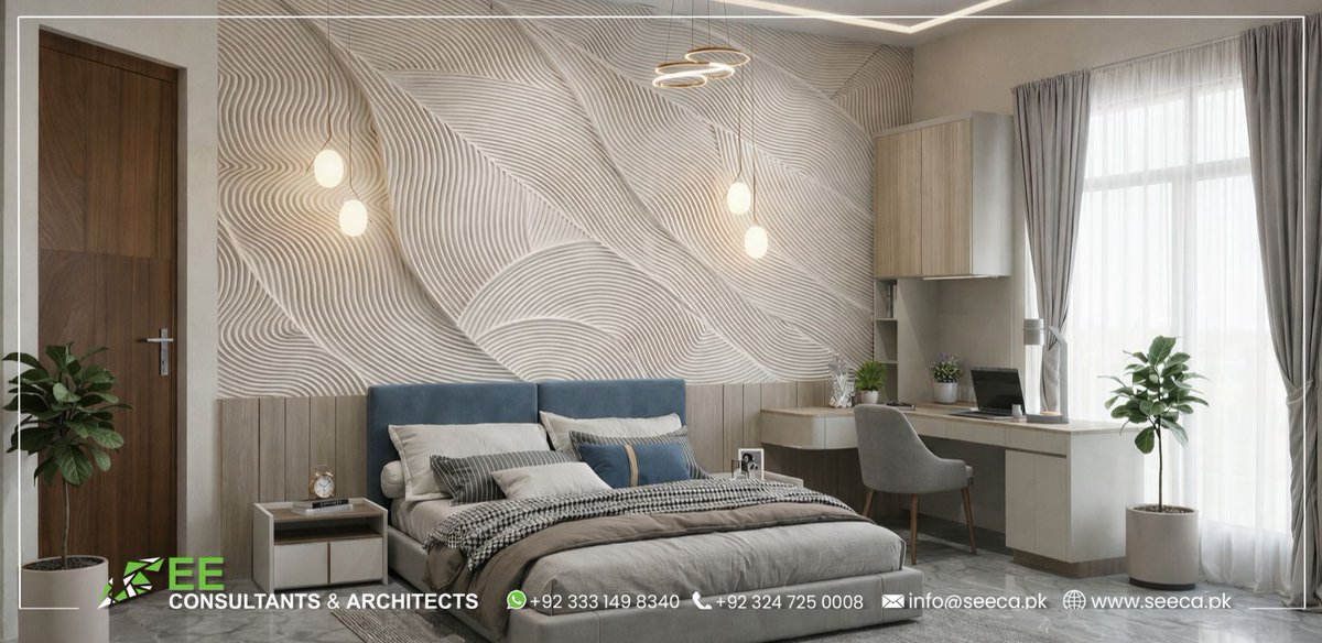 seeca_pk's tweet photo. Interior design project for Mr. Amir Chishti, Sargodha, designed by SEE Consultants &amp; Architects.
A refined blend of warm lighting, premium finishes, custom furniture, wooden textures, marble accents, and modern luxury detailing.
📞 +92 333 149 8340
📧 info@seeca.pk https://t.co/i7iqCrzJmf