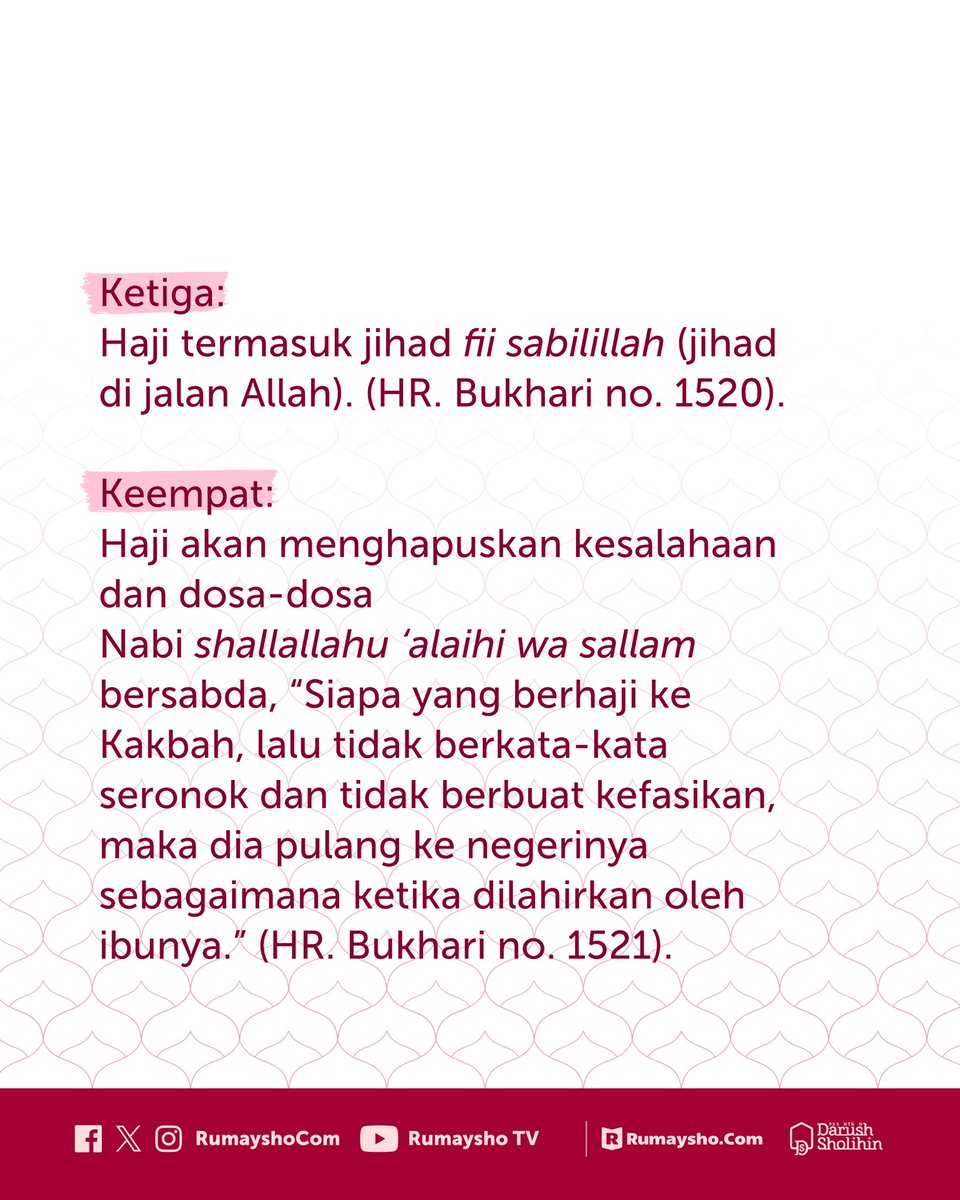 rumayshocom's tweet photo. Semoga tahun depan, Allah izinkan kita untuk bisa berhaji dan mampu menyempurnakan rukun Islam kita. Semoga Allah panggil semua followers @rumayshocom untuk bisa menunaikan haji mabrur. اللهم آمين يا مُجِيبَ السَّائِلِينَ https://t.co/xDgCinqmfS