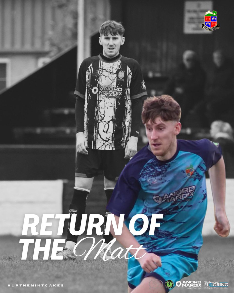 kendaltownfc's tweet photo. ✍️ We are delighted to announce the signing of Matty Clarke from @LancasterCityFC.

Comfortable in defence and midfield, Matty returns to Parkside Road after joining on dual-reg last campaign. He also previously played for the club in 2018.

Welcome back, Matty!

#UpTheMintcakes https://t.co/1nUmilNCgI