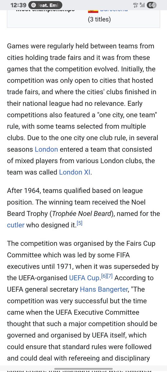 Toward23's tweet photo. @tommyjr89 @Bowdz_ Jesus I've watched from Joe Fagen to Slot i just had to Google the inter Cities fair cup I'll give you its European comp but still teams getting invites we'll be talking about the Audi cup ect next https://t.co/XZDmlZWVgE