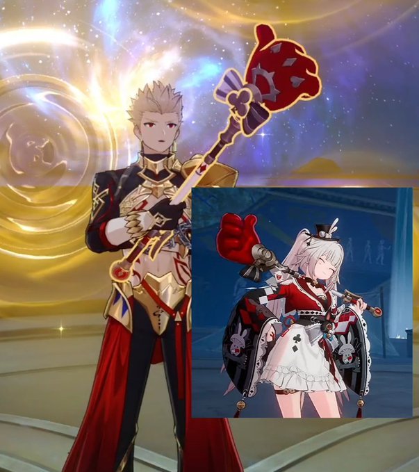 Nevvvvu's tweet photo. @ShiroganeK2 @StarRailVerse1 also this detail,his golden rule at work. i guess they manage to get few things right atleast https://t.co/c1yruwJHeE
