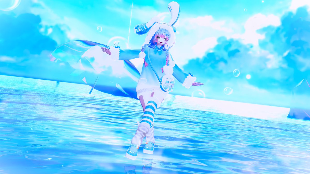 natu_mikan_4's tweet photo. おはようございます☀
以前リポストキャンペーンでいただいたお洋服ようやく着せれたー!✨✨
#kumari3d
#VRChat #387SHOP https://t.co/TLj9m8KTve