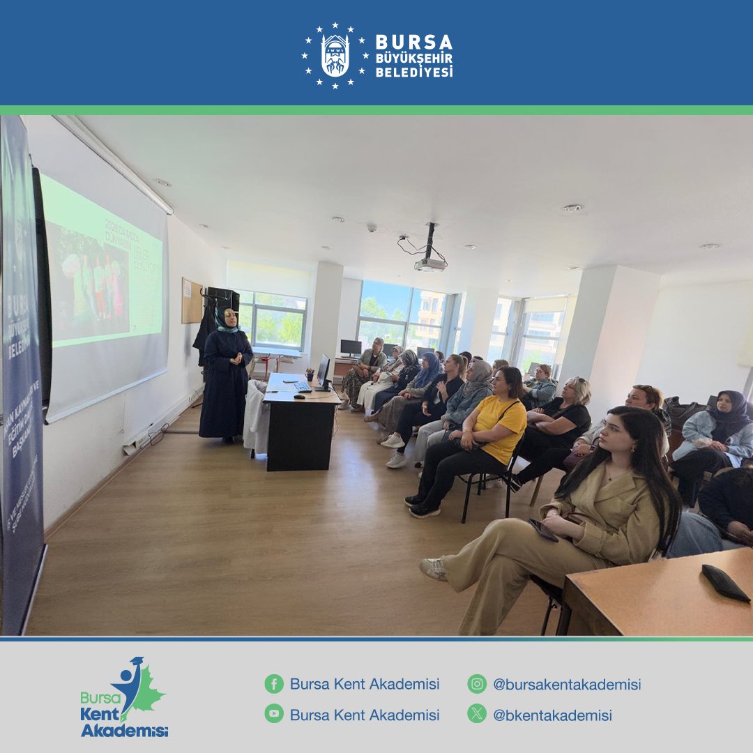 busmekbursa's tweet photo. 📢 Bursa Büyükşehir Belediyesi bünyesinde faaliyet gösteren Bursa Kent Akademisi’nde Mayıs ayı seminerleri başarıyla tamamlandı!
 
Seminerlerimize katılım gösteren tüm katılımcılarımıza teşekkür ediyor, eğitim ve kariyer yolculuklarında başarılar diliyoruz.💐 https://t.co/QhOwtp8DBq