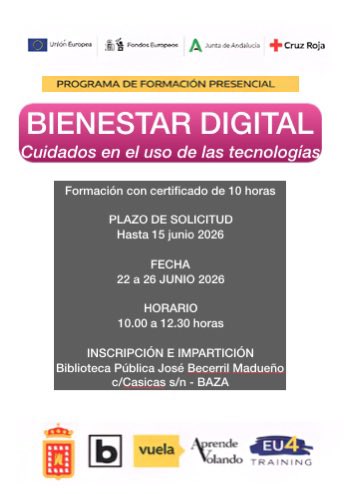 bibliobaza's tweet photo. 💻Bienestar digital: cuidados en el uso de las tecnologías , porque cuidarse mientras navegamos también es importante. https://t.co/Rndxk6Z68m