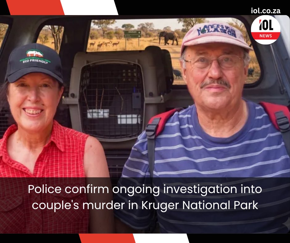 IOL's tweet photo. Protests of grief and outrage follow the murder of a couple in Kruger National Park. Police confirm investigations are ongoing as communities demand justice and answers in the wake of the shocking crime.
Read on https://t.co/t57J2AdD4u
#news #KrugerPark #JusticeWatch #CommunityOutcry #murder