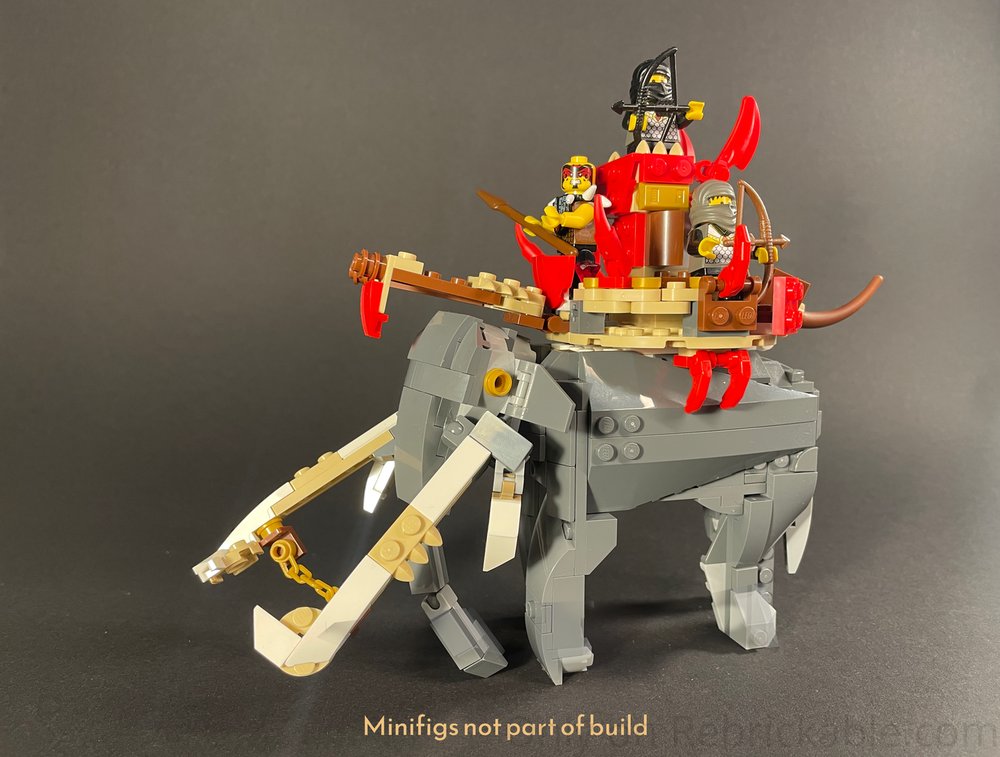 Rebrickable's tweet photo. Turn your Fierce Shark with a Treasure Chest into the Mumakil of Harad / Oliphaunt - LOTR by Vanestream #MOC-262933 #lego #rebrickable #legomoc #alternatebuild https://t.co/MfZ7lUyp9x