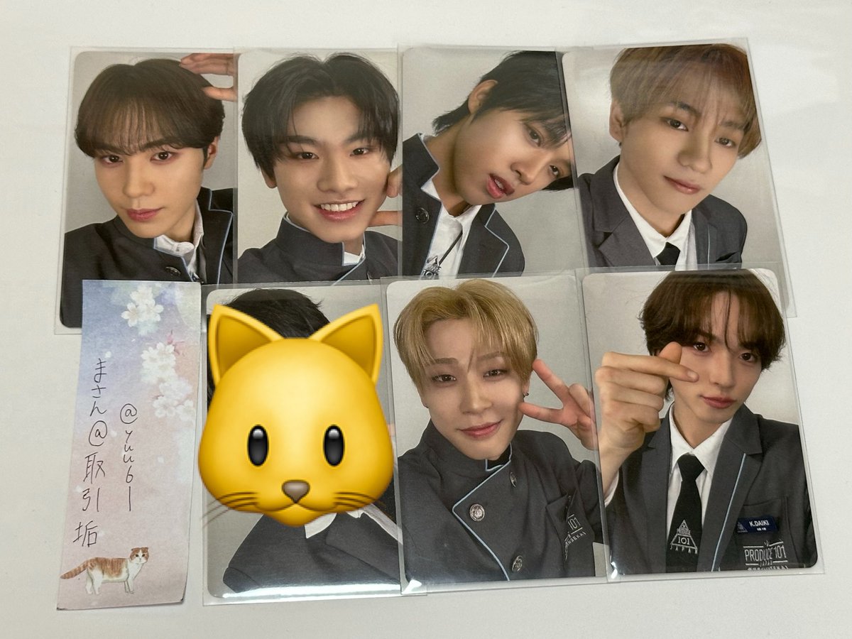 yuu6___'s tweet photo. PRODUCE101JAPAN 新世界 日プ 交換 買取 

譲）制服トレカ 河邊 河合 パトリック ヨハン 倉橋 加藤
      練習着トレカ 大林 森 森井 村松 東野 末川 河邊 髙松
      チェキ風カード 倉橋 本荘
      ラキドロ 宮里 オム 岡田 
      手書きアクリルチャーム 横山
求）買取＞ヒョンスンと交換
ALT必読 https://t.co/eP41Tdlh5E